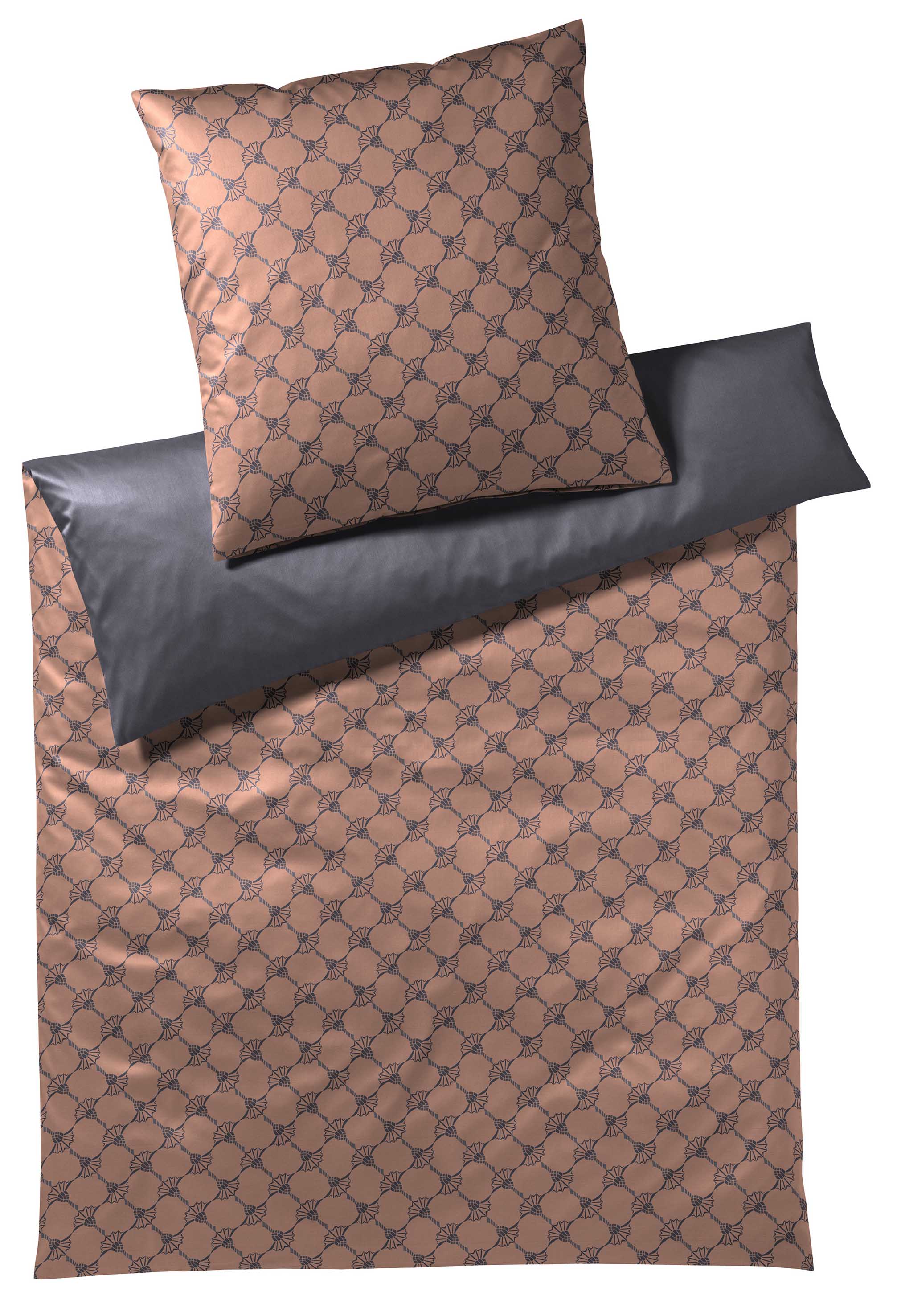4083-7Frei JOOP! Bettwäsche Cornflower Double 4083-7 Festive Copper