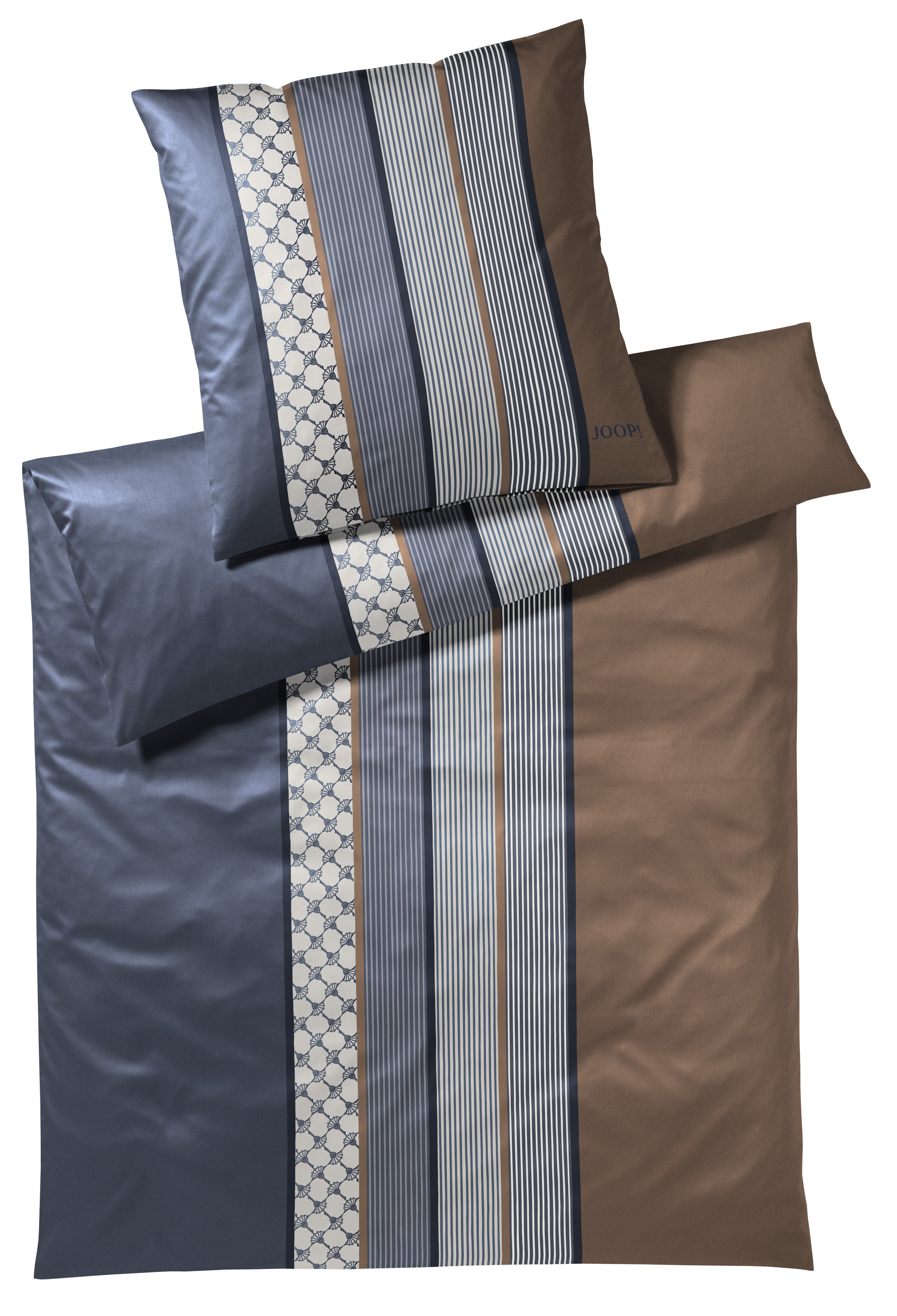 4069-28Frei JOOP! Bettwäsche Cornflower Stripes 4069-28 Deep Ocean
