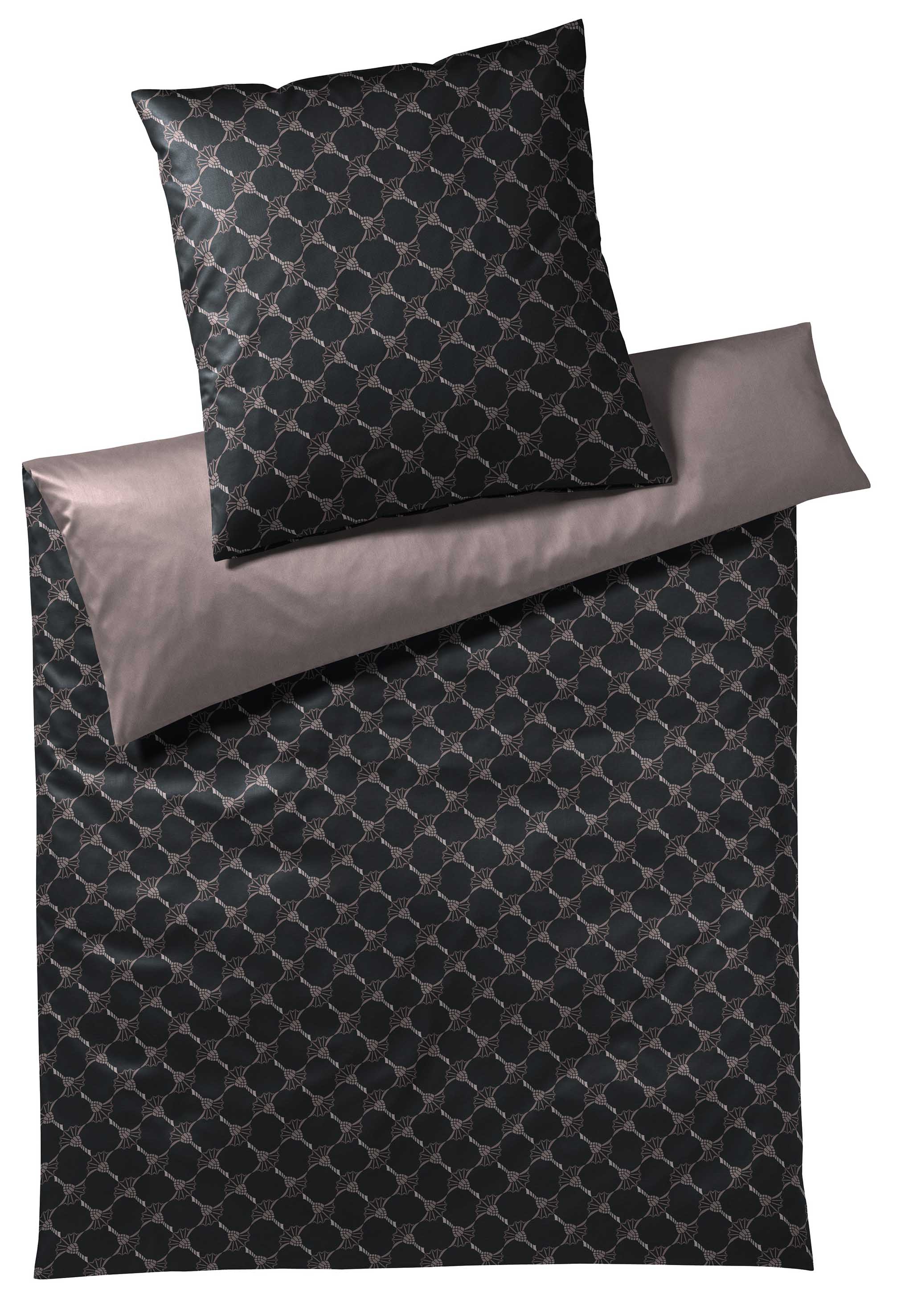 4083-9Frei JOOP! Bettwäsche Cornflower Double 4083-9 Shiny Black